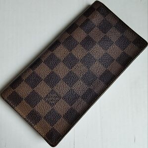 Authentic Louis Vuitton Damier Ebene (DE)   Long Wallet Organizer